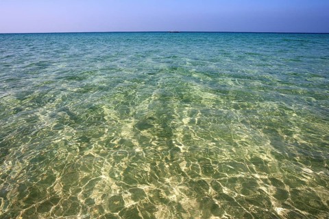 Turquoise sea in Ngapali Beach