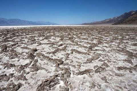 Salt crust in Badwater Basin salt pan