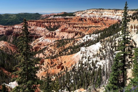 Views of bizarre sandstone erosions in Amphitheater