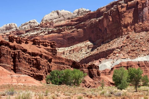 Landscape and rock formations at Fruita