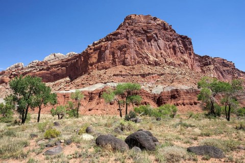Landscape and rock formations at Fruita