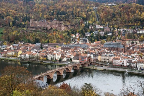 View from Philsophenweg to Neckar