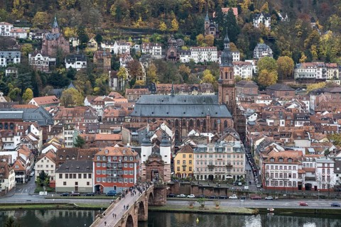 View from Philsophenweg to Neckar