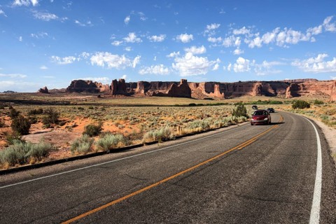 Road with cars