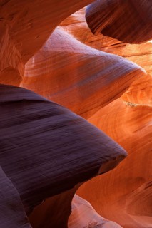 Colourful sandstone formations
