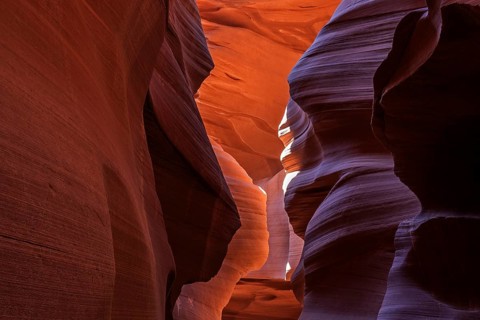 Colourful sandstone formations