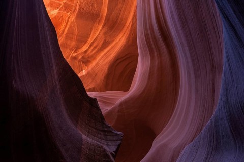 Colourful sandstone formations