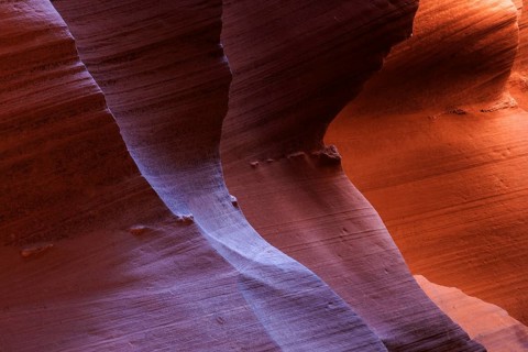 Colourful sandstone formations