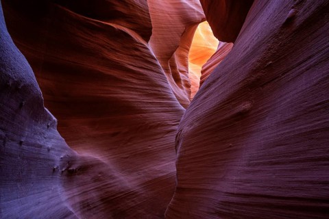 Colourful sandstone formations