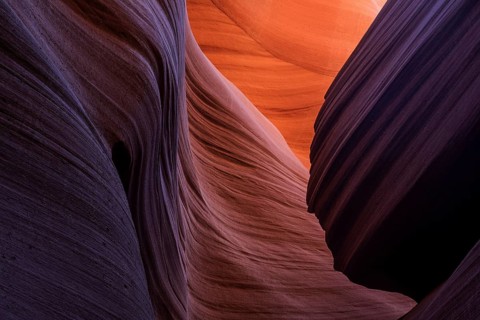 Colourful sandstone formations