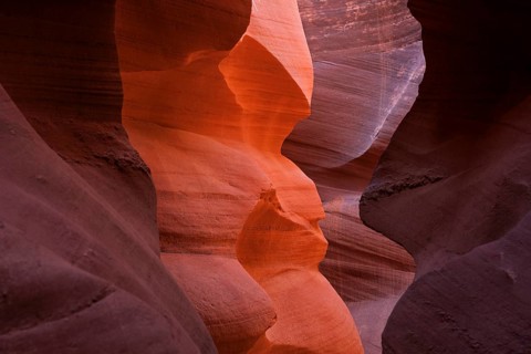 Colourful sandstone formations