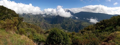 View from Gite de Belouve on Cirque de Salazie and Hell-Bourg