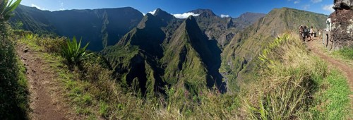 Hiking and cirque Mafate with Piton Cabris and Canyon of the Riviere des Galets