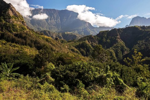 View in the caldera Cirque de Cilaos