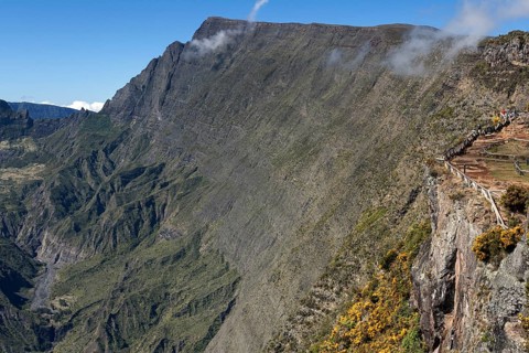 View into the Caldera Cirque de Mafate
