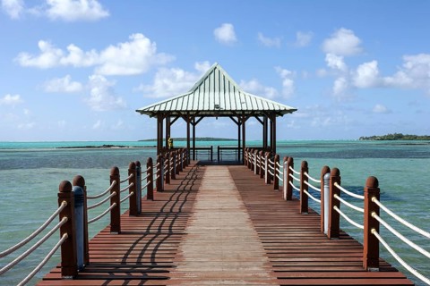 Boardwalk with gazebo