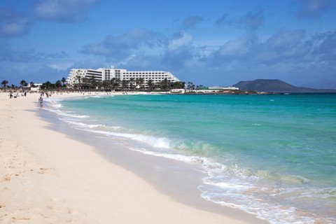 Sandy beach and turquoise sea