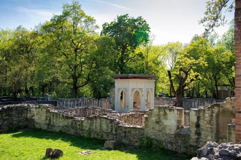 Ruins of the Dominican convent Domonkos kolostor