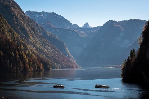Excursion boats on the Konigsee