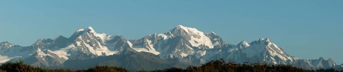 Mount Tasman to the left