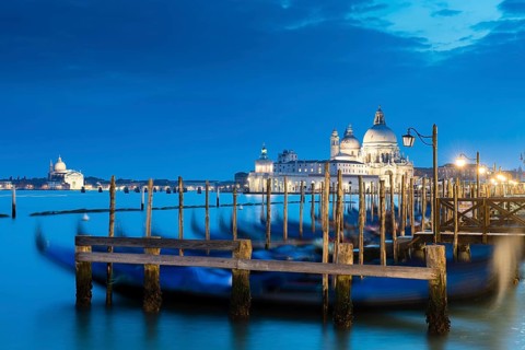 Church of Santa Maria della Salute with gondolas