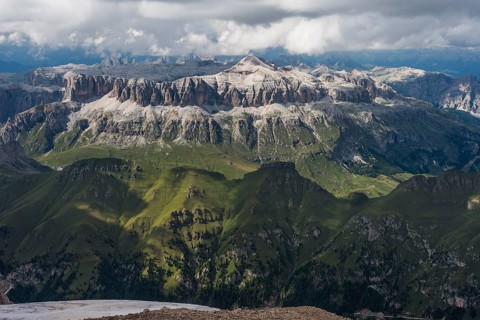 Sella group with Piz Boe