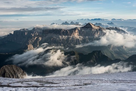 Sella group with Piz Boe