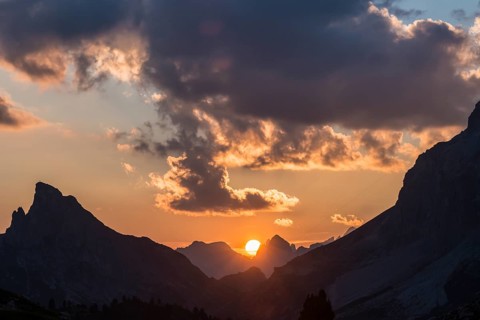 Sunset at Valparola