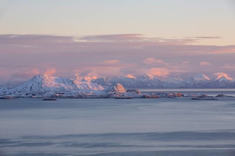 Skrova island in the Vestfjord