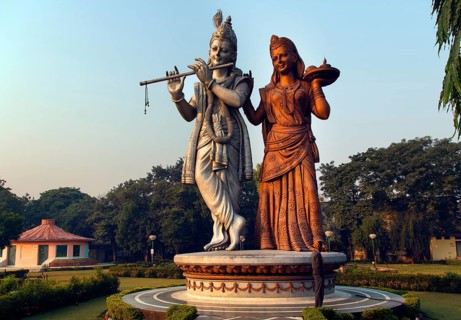 Lord Krishna and Radha statue