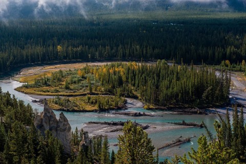 View of the Bow River Valley