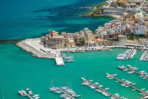Castellammare del Golfo with harbor