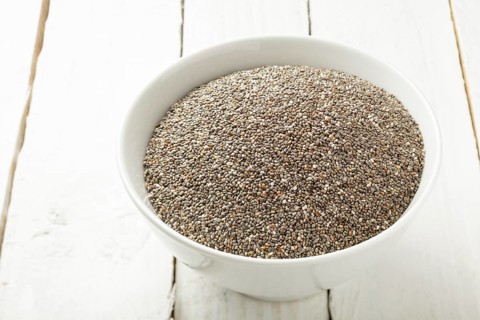 Chia seeds in a bowl