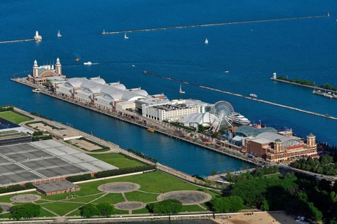 Navy Pier on Lake Michigan