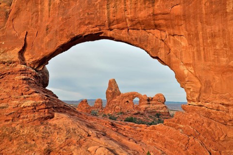 Turret Arch seen through North Window