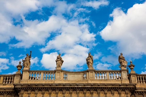 Sculptures on the Balustrade