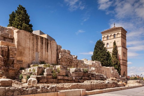 A section of the old Roman Wall