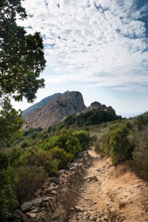Hiking trail to Genoese tower