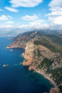 Coastal and mountain scenery