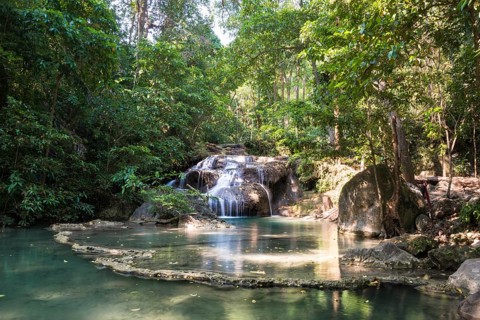 Waterfall in Erawan National Park