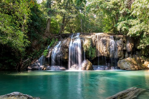 Waterfall in Erawan National Park