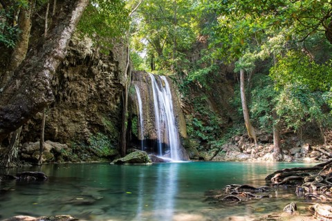 Waterfall in Erawan National Park