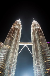 Petronas Twin Towers at night