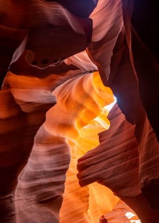 Colourful sandstone formation