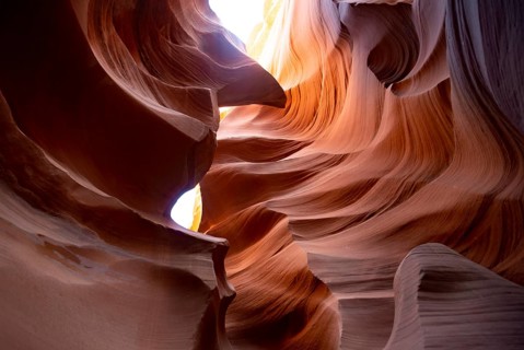 Colourful sandstone formation