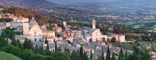 View over city