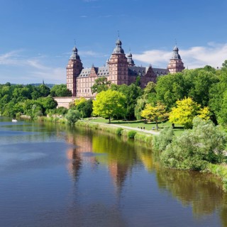 Johannisburg Castle by the river Main