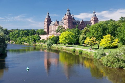 Johannisburg Castle by the river Main