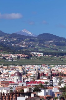 View of San Cristobal de La Laguna to Teide