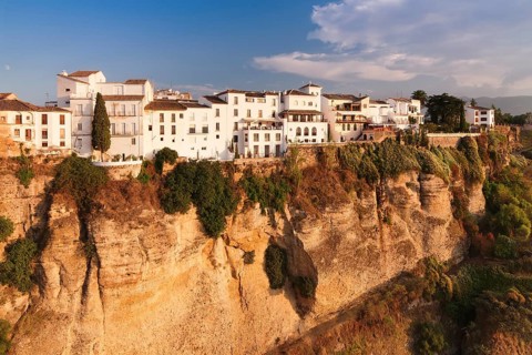 View from the Puente Nuevo Bridge over the historic centre of Ronda